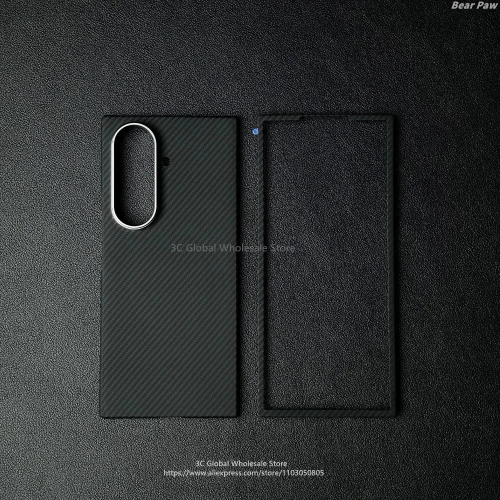 Magnetic MagSafe Case for Samsung Galaxy Z Fold 7 W26 Aramid Carbon Fiber Cover Ultra-Thin Lightweight Armor W26Protective Cover
