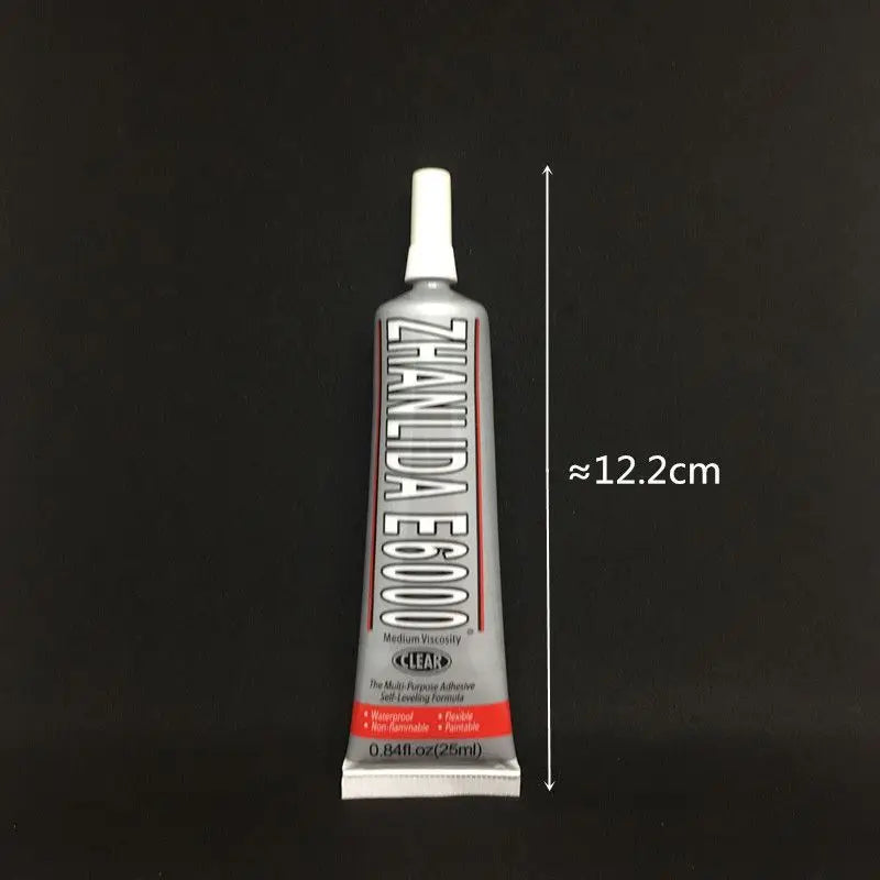 E6000 Clear Contact Adhesive For Jewelry Rhinestonne Crafts With Precision Applicator Tip - 110ml 50ml 25ml 15ml Glue