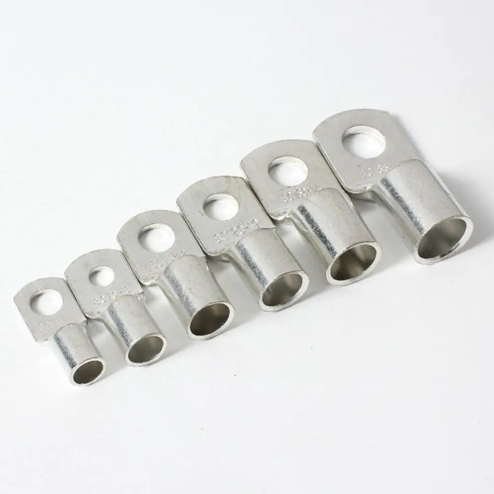 10pcs 16-35mm2 SC16-6 SC25-6 SC35-6 Tinned Copper Wire Nose Terminal Crimp SC Type Lugs Ring Cable Connector Kit