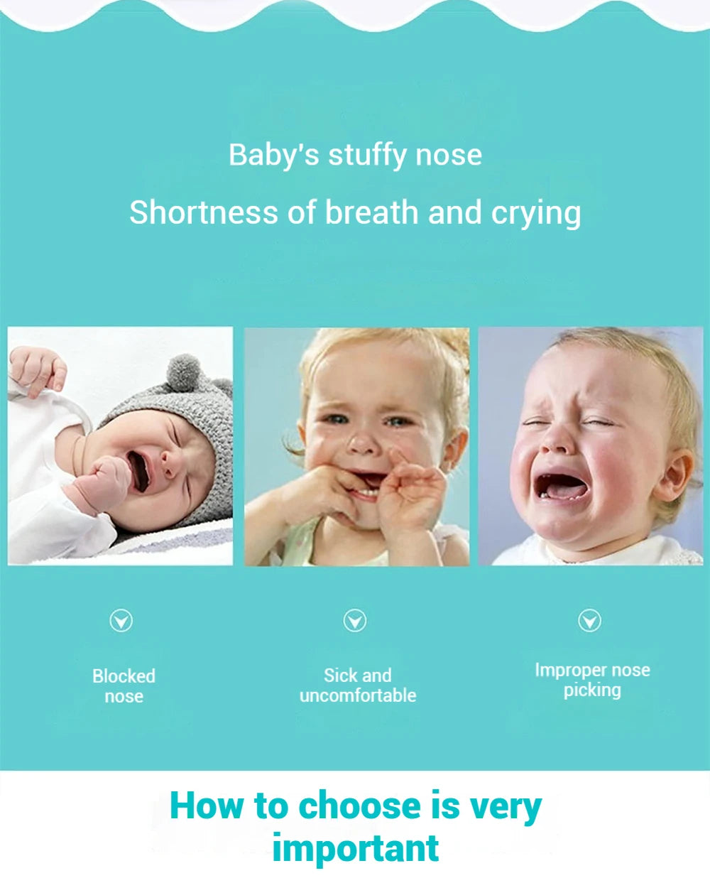 Baby Electric Nasal Aspirator 2025 New Pattern Charging Version Newborn Baby Nasal Aspirator Suck Out Prevent Nasal Congestion