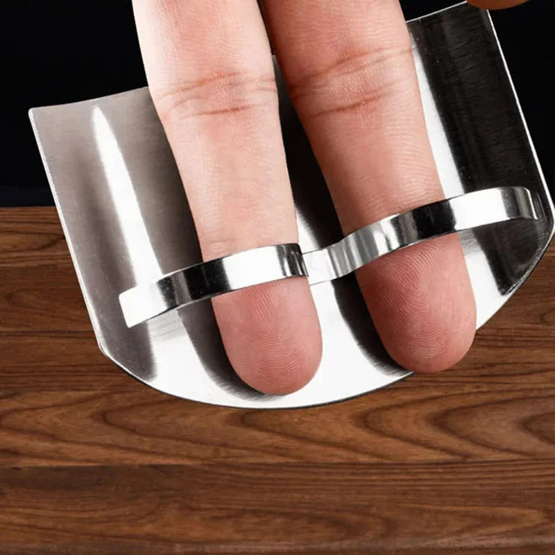 Guard Kitchen Gadgets Kitchen Accessorie Stainless Steel Finger Protector Safe Vegetable Cutting Hand Protecter Anti-cut Finger