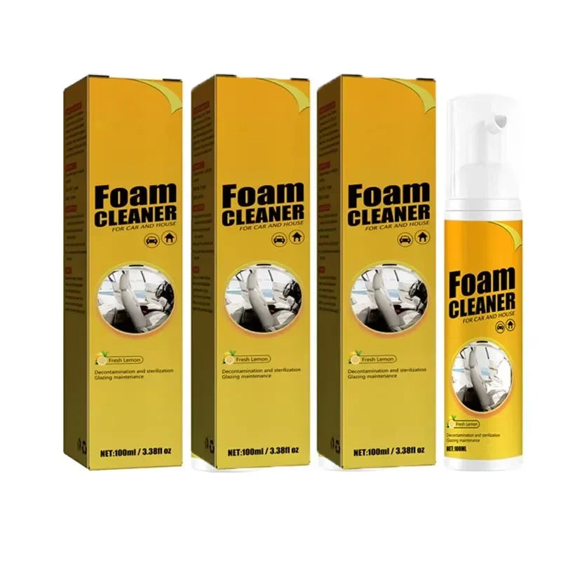 1or3PCS Multi-Functional Foam Cleaner Set: Wash for Automotive Interior Upholstery Plastic Instrument Panel Steering Wheel parts