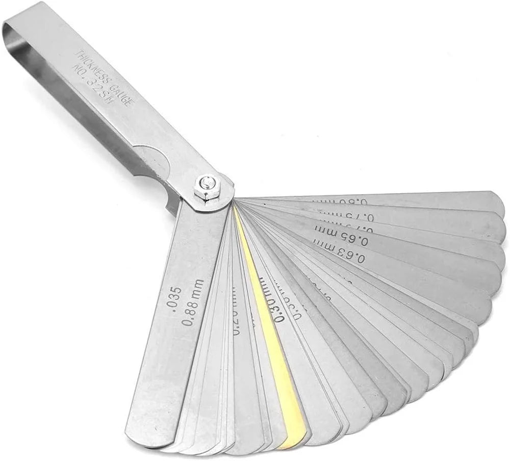 1PC Feeler Gauge, 32 Blades Feeler Stainless Steel Feeler Gauge for Measurement for Measuring Thickness for Handwork Universal