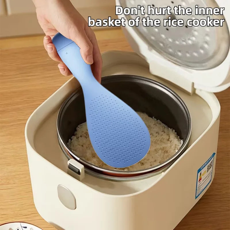 Food Grade Tumbler Rice Spoon Non Stick Standing Rice Spoon Scooper Spatula Multi-purpose Tableware Buffet Cooking Spoons Tools