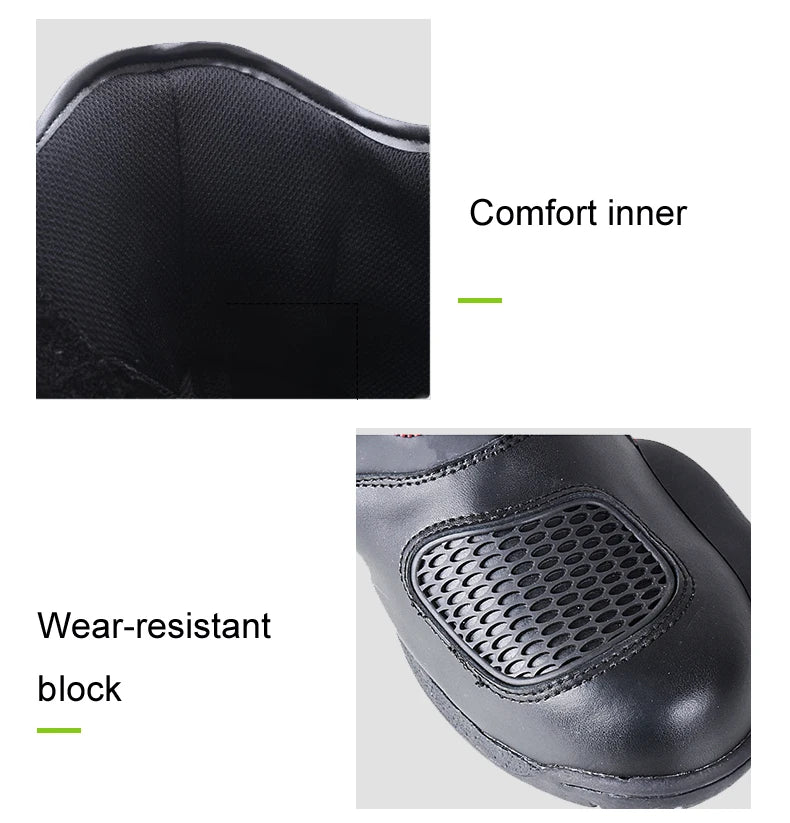 AMUMOTO Motorcycle Riding Boots Men's And Women's Pull Motorcycle Shoes Road Breathable Anti-fall Shoes Rider Four Seasons