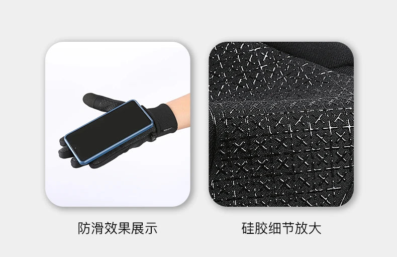 Cycling Gloves Men Winter Touch Screen Waterproof Windproof Bicycle Sports Mitten Warm Fleece Bike Motorcycle Ski Riding Gloves