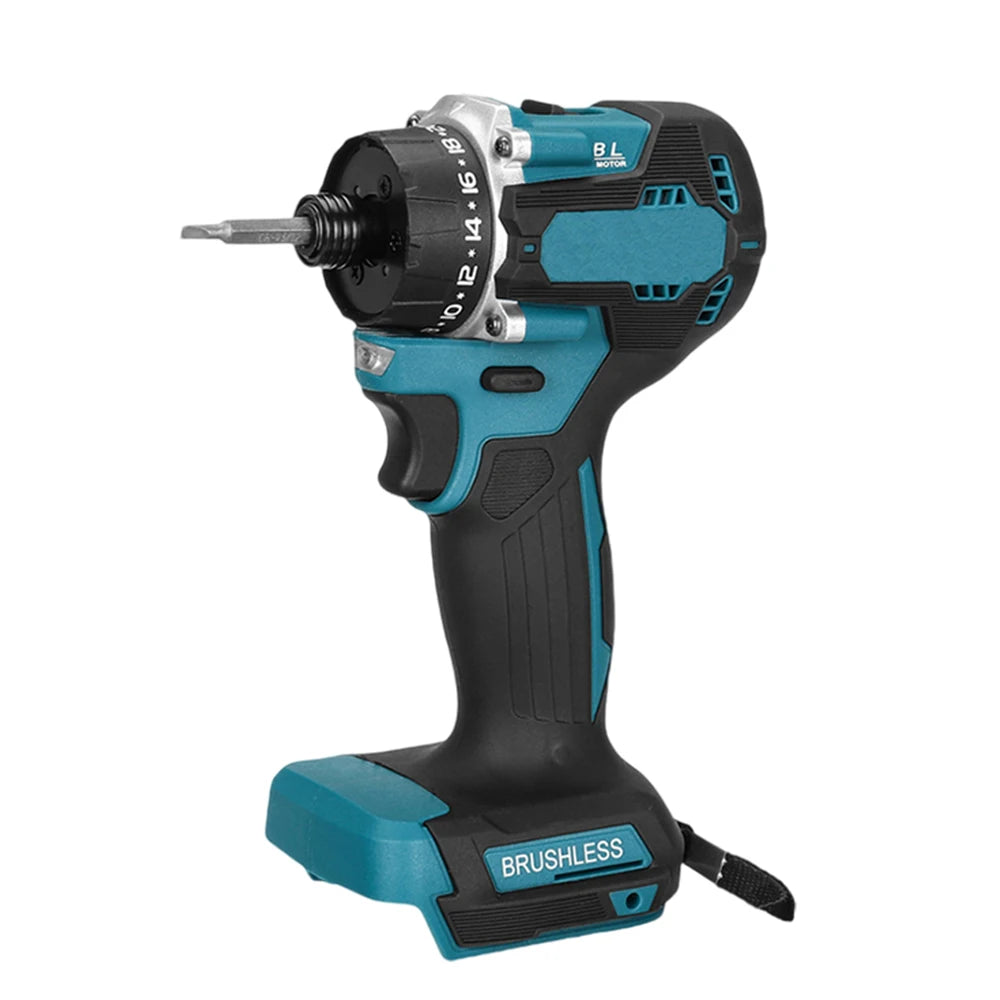 1000W Cordless Electric Screwdriver 20+1 Torque 1/4inch Brushless Electric Drill Power Tool for Makita 18v Battery 280N.m