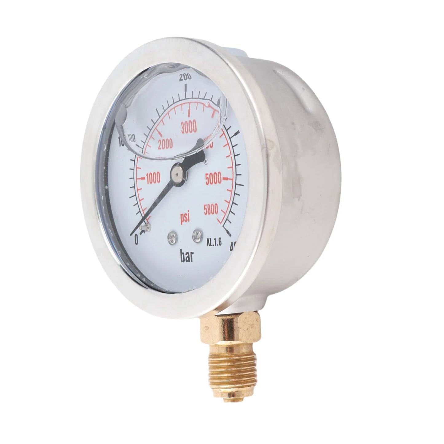 0‑400BAR 0‑5800PSI G1/4 68mm Dial Hydraulic Pressure Gauge Meter Hydraulic Gauge Pressure Measuring Tool Manometer