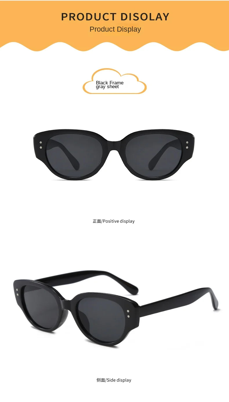 Fashion Children Cat's Eye Sunglasse Brand Designer Retro Boys Girls Eyeglasses Cute Baby Shade Eyewear Kids Sun Glasses UV400