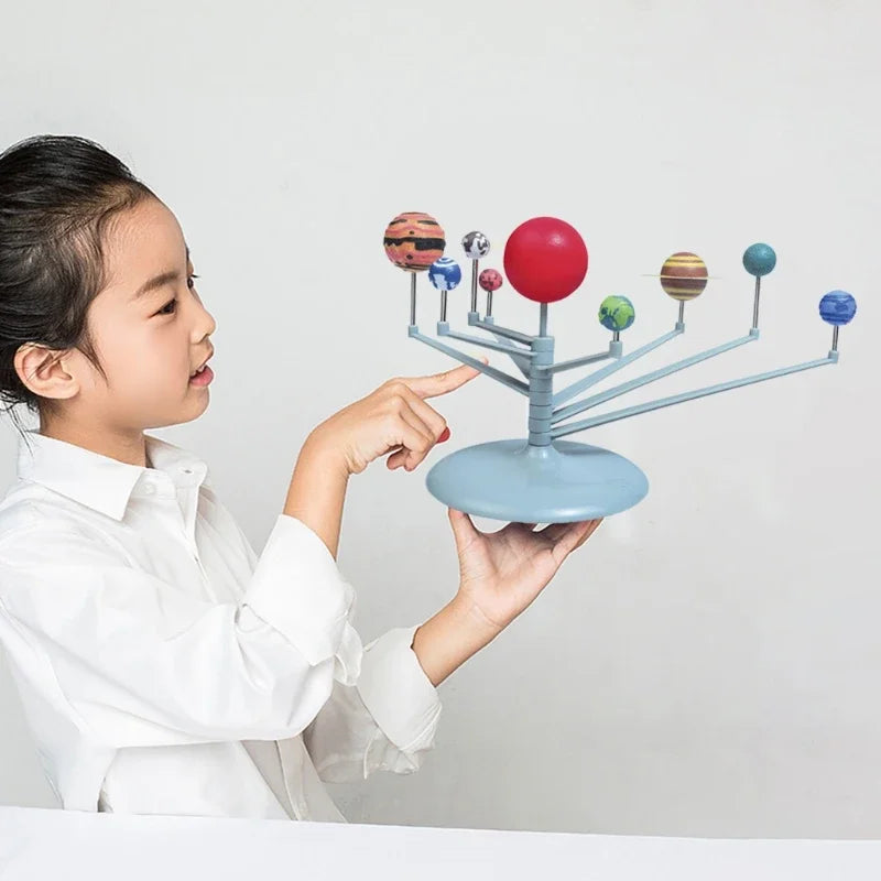 Self Painting Educational Toy Children's Simulated Solar Eight Planets Science