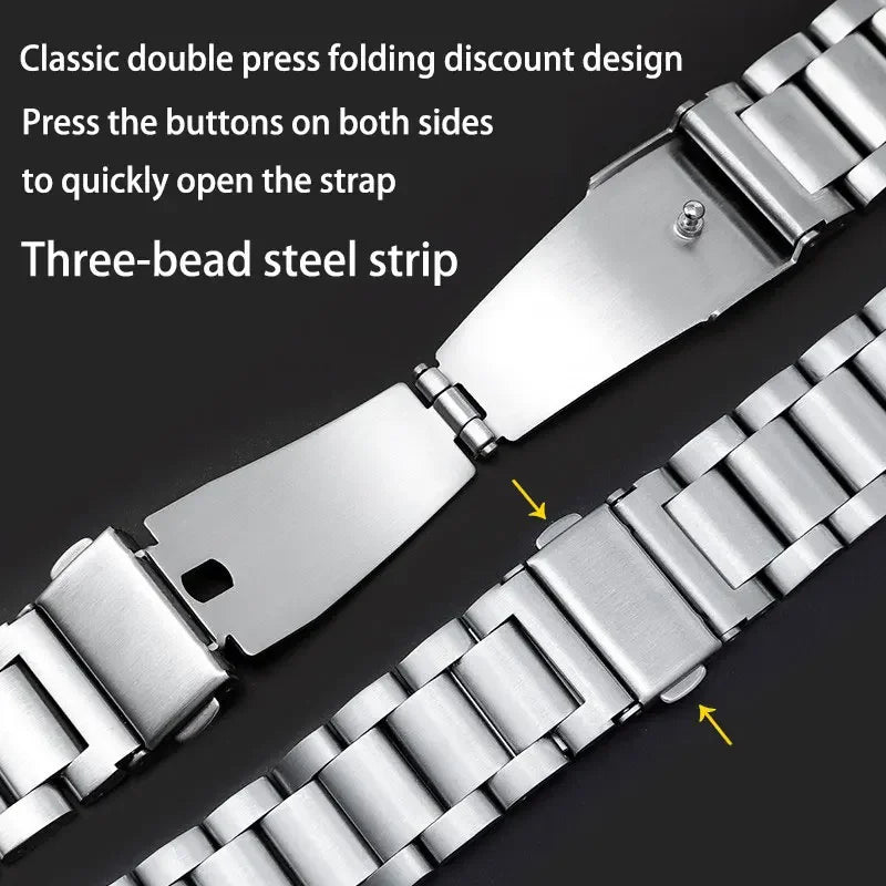 For HUAWEI Watch GT 4 5 6 Band, 18mm 22mm Metal Stainless Steel Replacement Strap for Men Women, HUAWEI WATCH GT 41mm 46mm strap