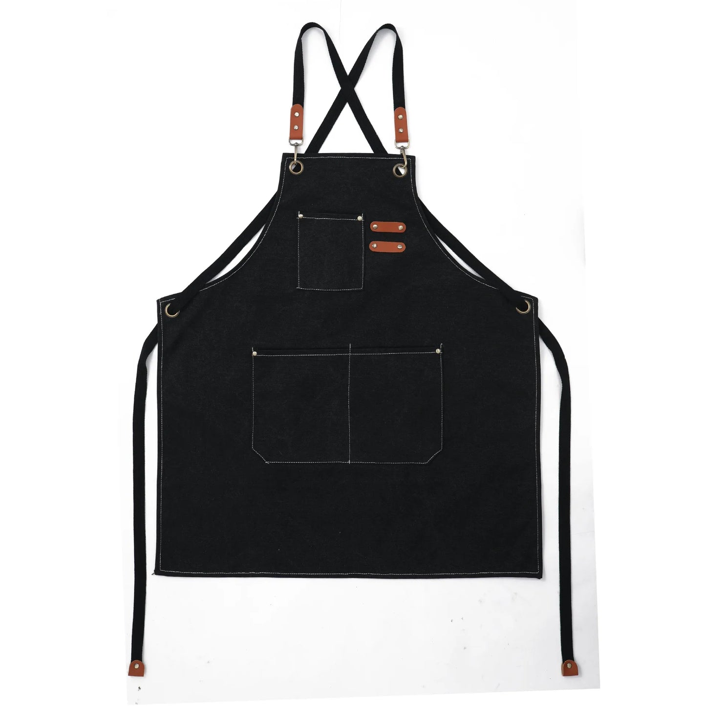 Kids Thick Canvas Denim Bib Apron Children Outdoor Kitchen Art Apron Cooking Workshop Heavy Work Apron Fabric Work Kindergarten