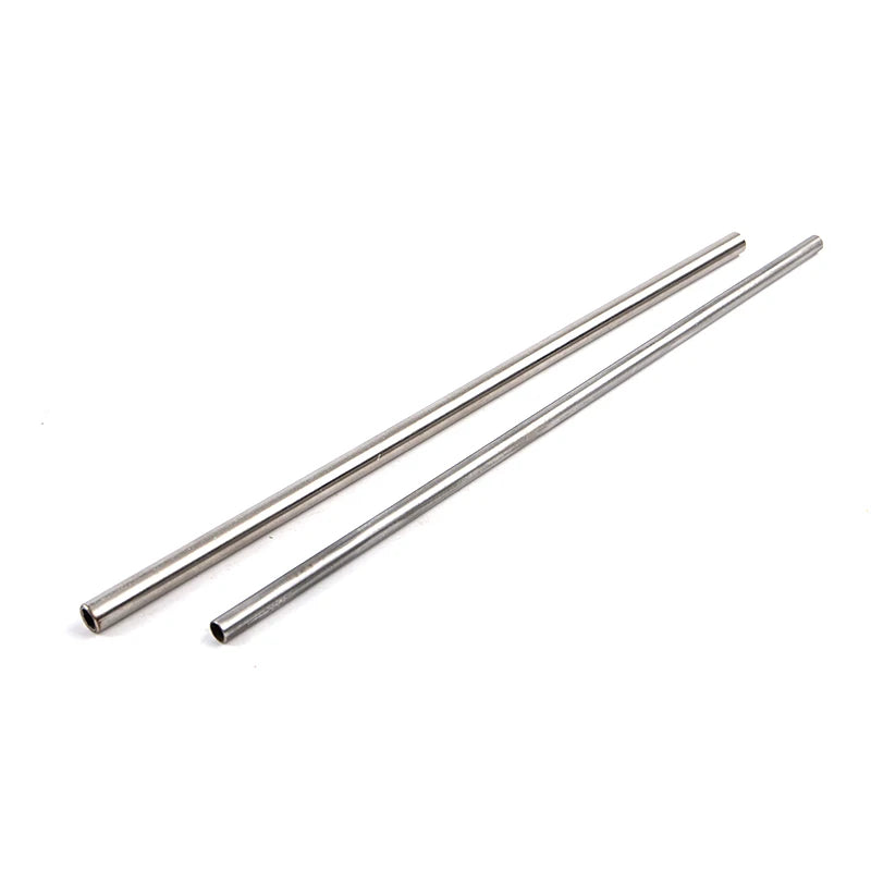 Silver Round 304 Stainless Steel Capillary Tube Pipe 250mm Hollow Circular Tube OD 3/4/5/6/8/10mm ID 2/3/5/6/8mm