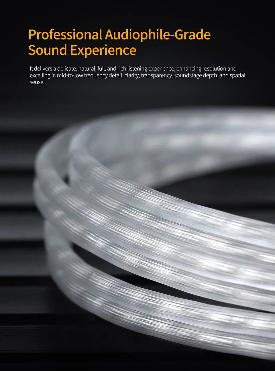 KZ Original Headphone Cable Type C Silver-Plated Upgrade Cable Replacement 2pin Earphone Wire For EDX Pro/ZS10 Pro/ZSN PRO