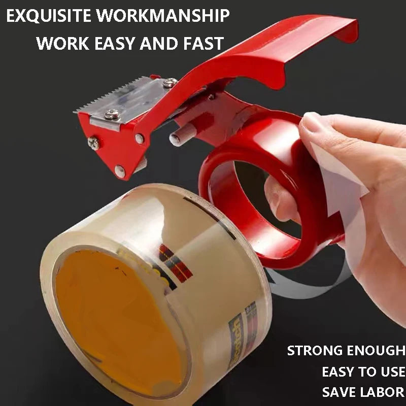 Creative Paper Box Tape Holder Transparent Tape Cutter Metal Sealing Device 6cm Thick Iron Manual Tool Sealing Packaging Machine