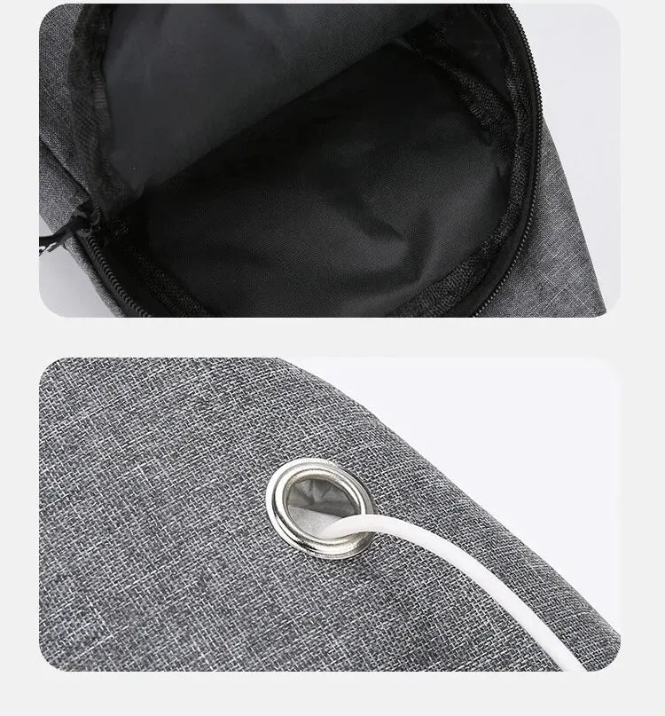 New Men Shoulder Bags Chest Bag Multifuncional Crossbody Bags Travel Sling Bag Men's Chest Bag Cross Body Chest Bag for Men Bag