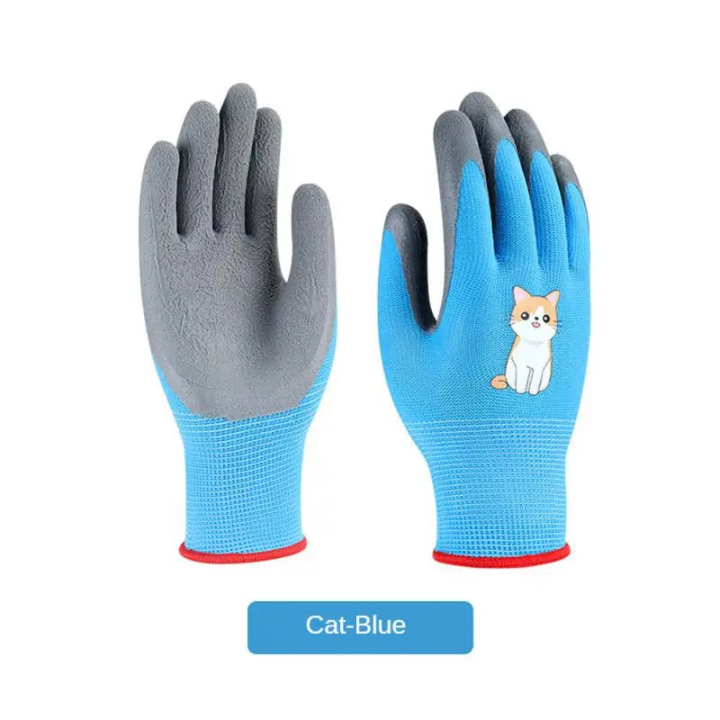 Kids Gloves Durable Waterproof Garden Work Non-Slip Portable Children Safety Yard Work Gloves Gardening Gloves Garden Supplies