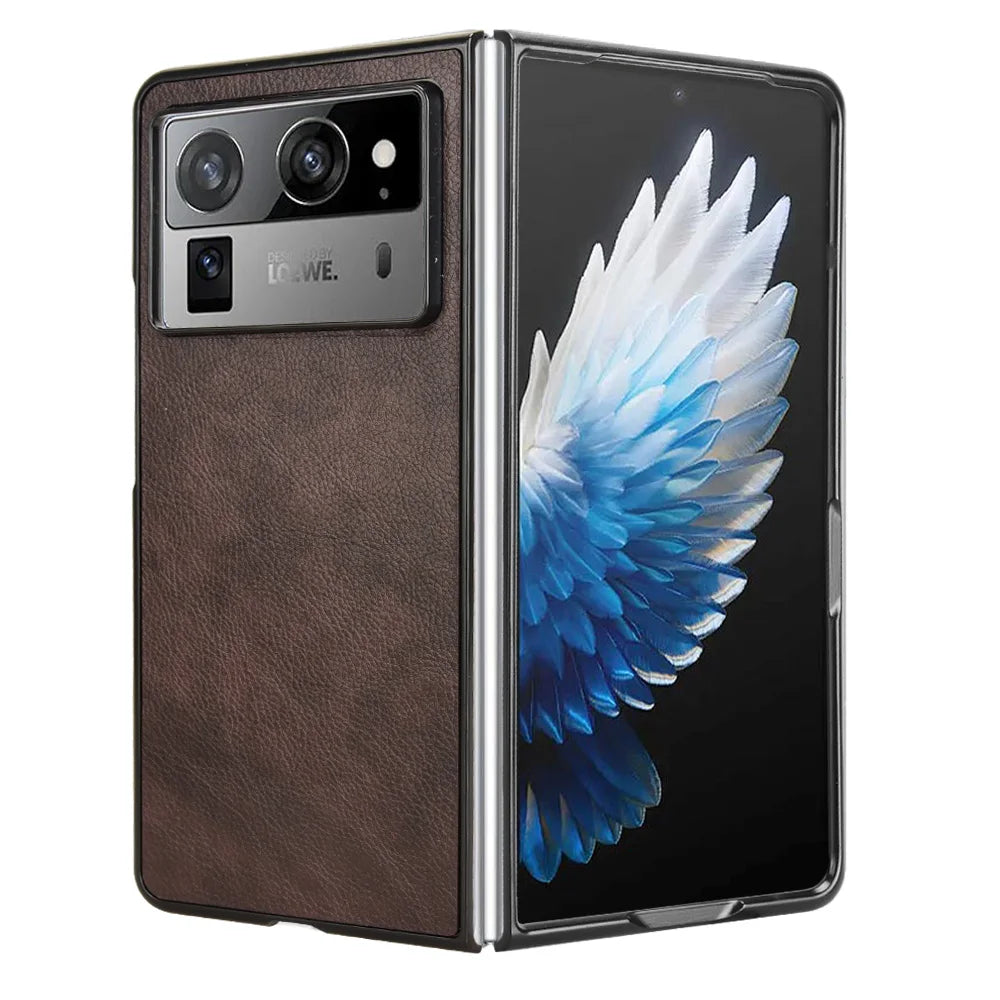 For Tecno Phantom V Fold 2 Case Luxury Leather Skin Texture Ultra Thin Slim Back Cover For Tecno Phantom V Fold2 Phone Cases