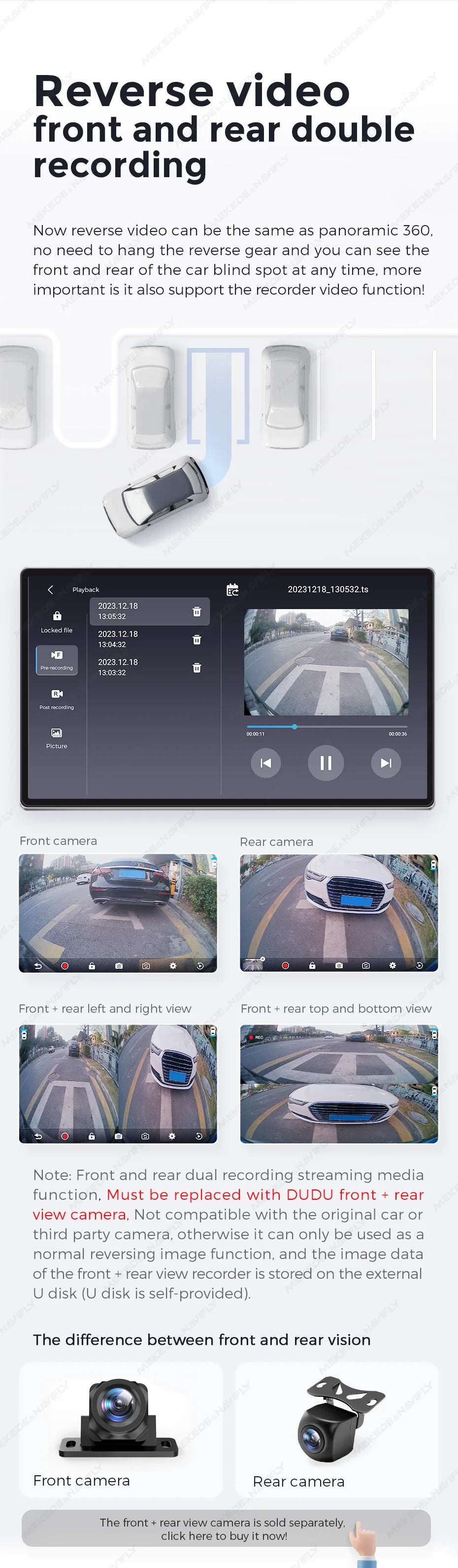 DUDUAUTO 9.5/10.36inch DUDU7 Android 13 Universal Carplay Multimedia Car Radio WIFI DSP TDA7708 12+512G Android-Auto Carplay