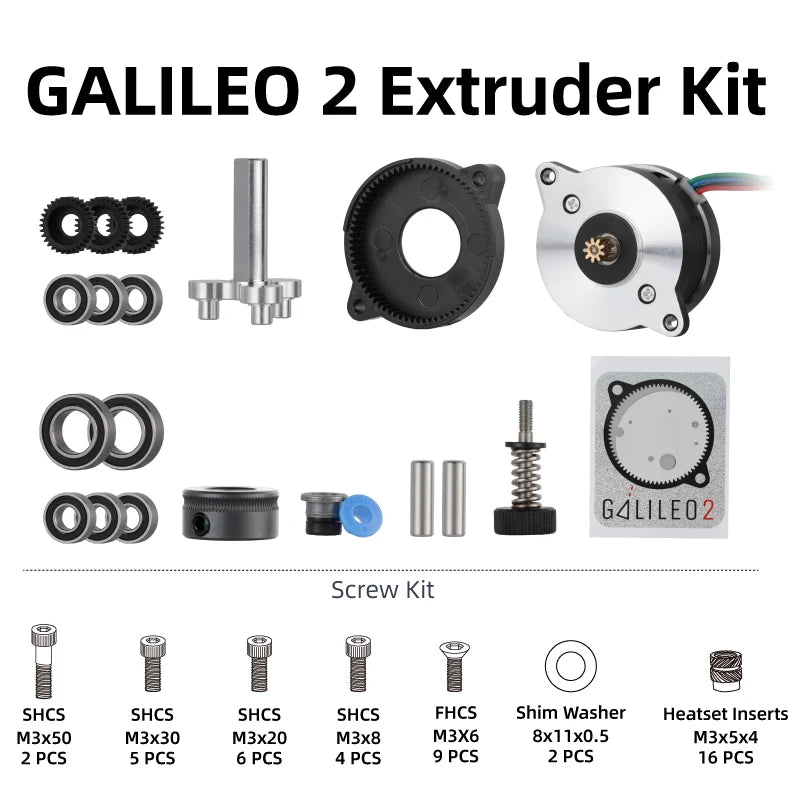 Mellow Voron Galileo 2 Kits By LDO G2E For Extruder / Z-drive Motor For Voron V2 and Micron 3D Printer Stealthburner Toolhead