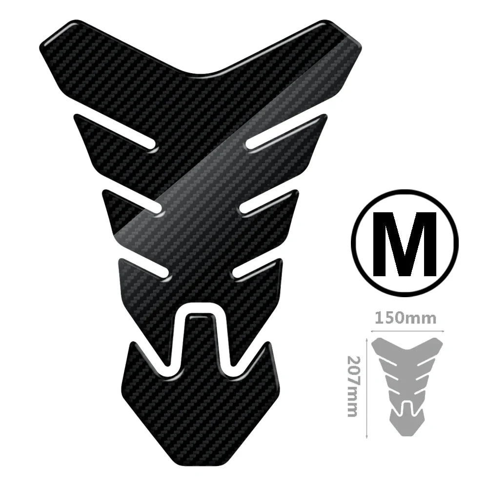 Motorcycle Tank Pad Protection Carbon-look Sticker Universal for Kawasaki Honda Yamaha Suzuki Aprilia Benelli