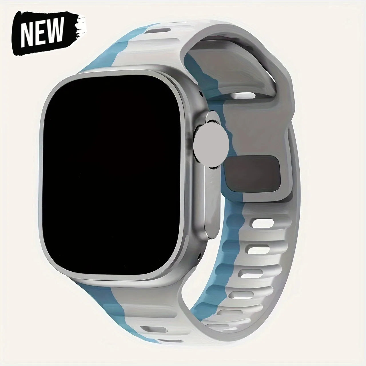 Silicone Sport Strap For Apple Watch Band Ultra2 49mm 45mm 40mm 44mm 42mm 46mm 41mm Correa Bracelet iWatch Series 10 9 8 7 6 5 4