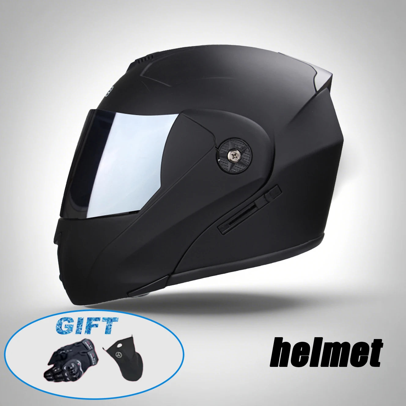 New Modular Motorcycle helmet full face racing with Double sun visor Women man flip up helmet Double lens DOT