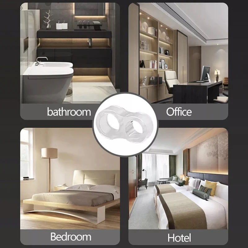 Handles Door Stopper Silicone Gel Door Stop Transparent Wall Protection Door Knob Bumper Furniture Protector Pad Handle Buffer