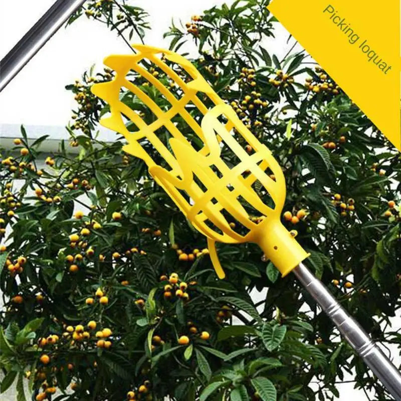 Multi-function Garden Basket Fruit Picker Head Plastic Fruit Picking Tool Catcher Agricultural Bayberry Jujube Picking Supplies