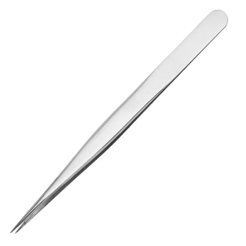 Lash Tweezers for Eyelash Extensions High Precision Stainless Steel Straight Tip Tweezers Curved Tip Tweezers