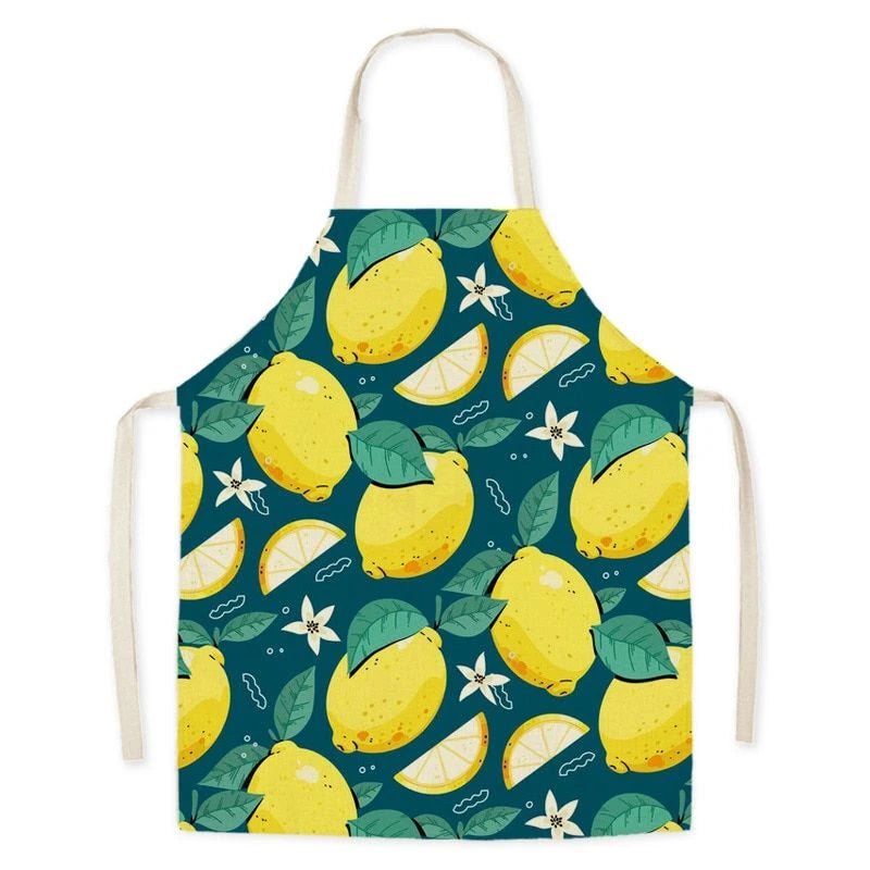 Ins Fashionable Fruit Strawberry Peach Sleeveless Circle Cute Halter Neck Parent-Child Apron Kitchen Household Dressing Bib