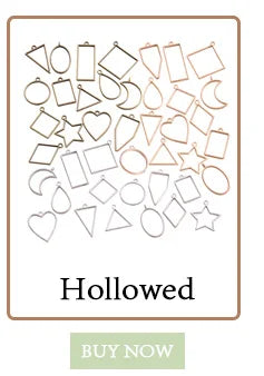 100PCS 8*8mm Metal Alloy Two Color Double Letter Florets Charms Pendants for Jewelry Making DIY Handmade Craft