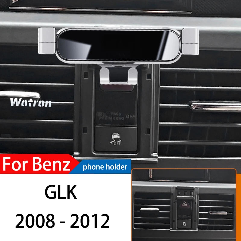 Car Phone Holder For Mercedes Benz GLK X204 2008-2017 GPS Special Gravity Navigation Mobile Bracket 360 Degree Rotating Stand