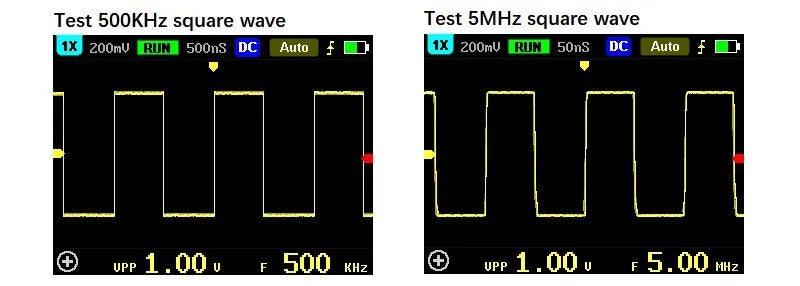 FNIRSI-5012H Handheld Digital Oscilloscope 500MS/s Sampling Rate 100MHz Analog Bandwidth 2.4 Inches Support Waveform Storage
