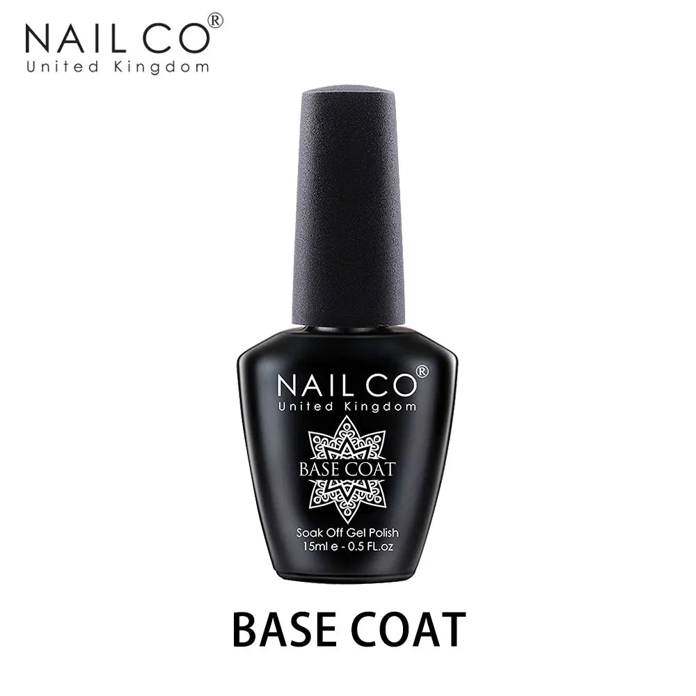 NAILCO 15ml Hema Free TPO Free Top Coat And Base Coat Art Design Gel Nail Polish Top Base Coat UV LED Soak Off Gel Nail Varnish