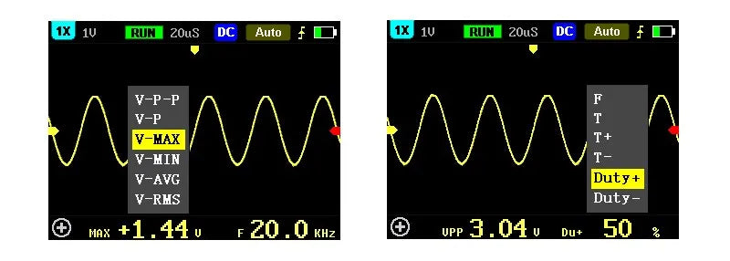 FNIRSI-5012H Handheld Digital Oscilloscope 500MS/s Sampling Rate 100MHz Analog Bandwidth 2.4 Inches Support Waveform Storage