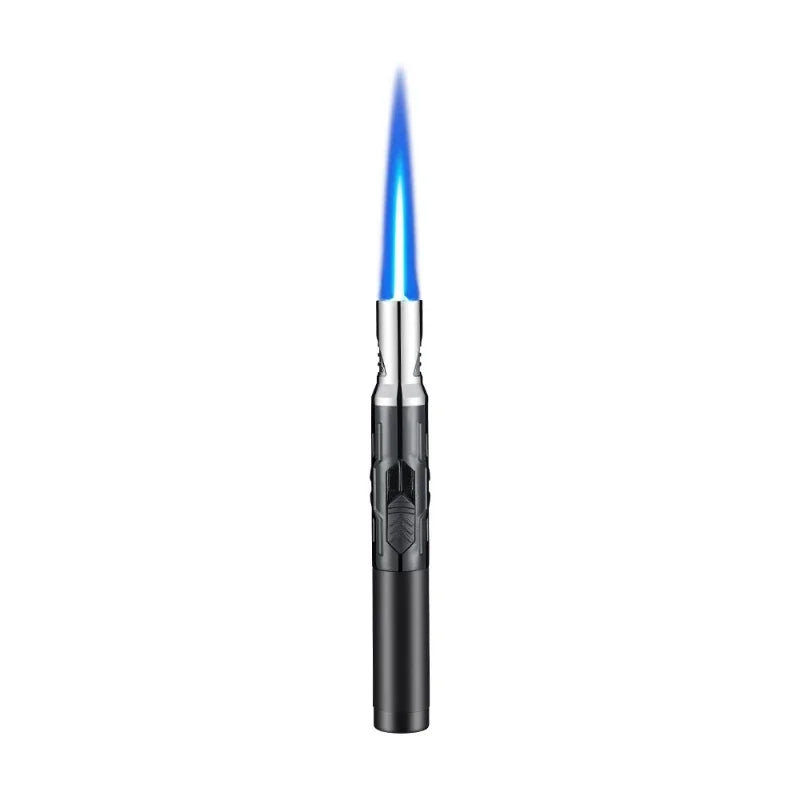 New High Temperature and High Power Spray Gun Lighter Metal Windproof Flame Spray Cigar Outdoor Butane Inflatable Torch Lighter