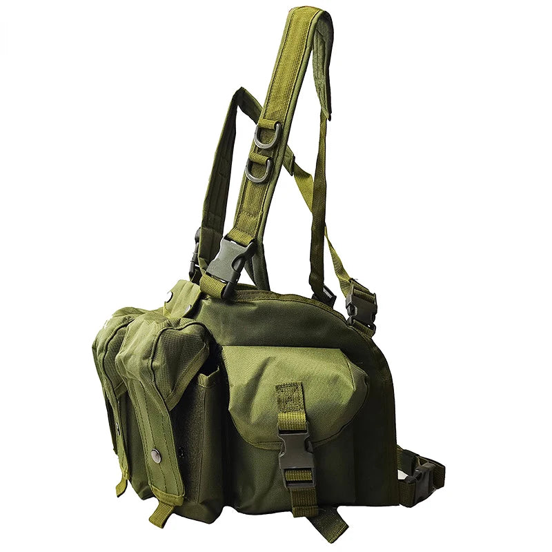 Tactical Vest MOLLE CS Training Equipment Hunting Chest Vest Security Quick Release AK Belly Pocket Vest Hunting Equipment
