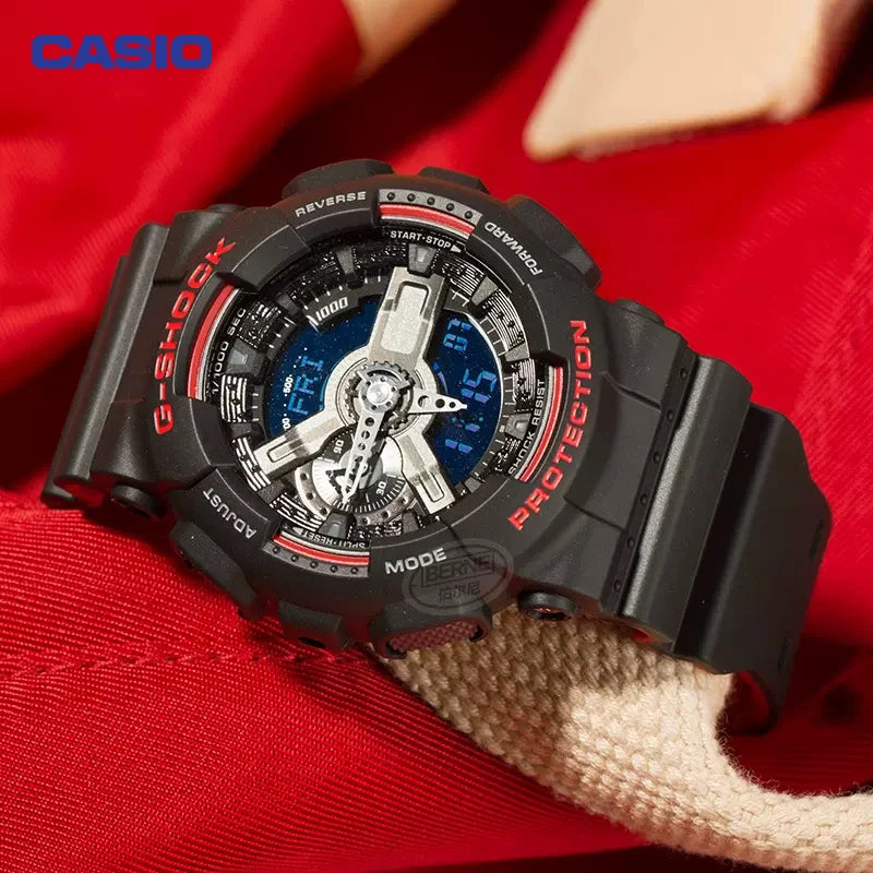 Casio GA-110GB[Gift] Men's Watch Black Gold GSHOCK Black Samurai Multi-function Limit Fashion Student Activism Electronic Watch