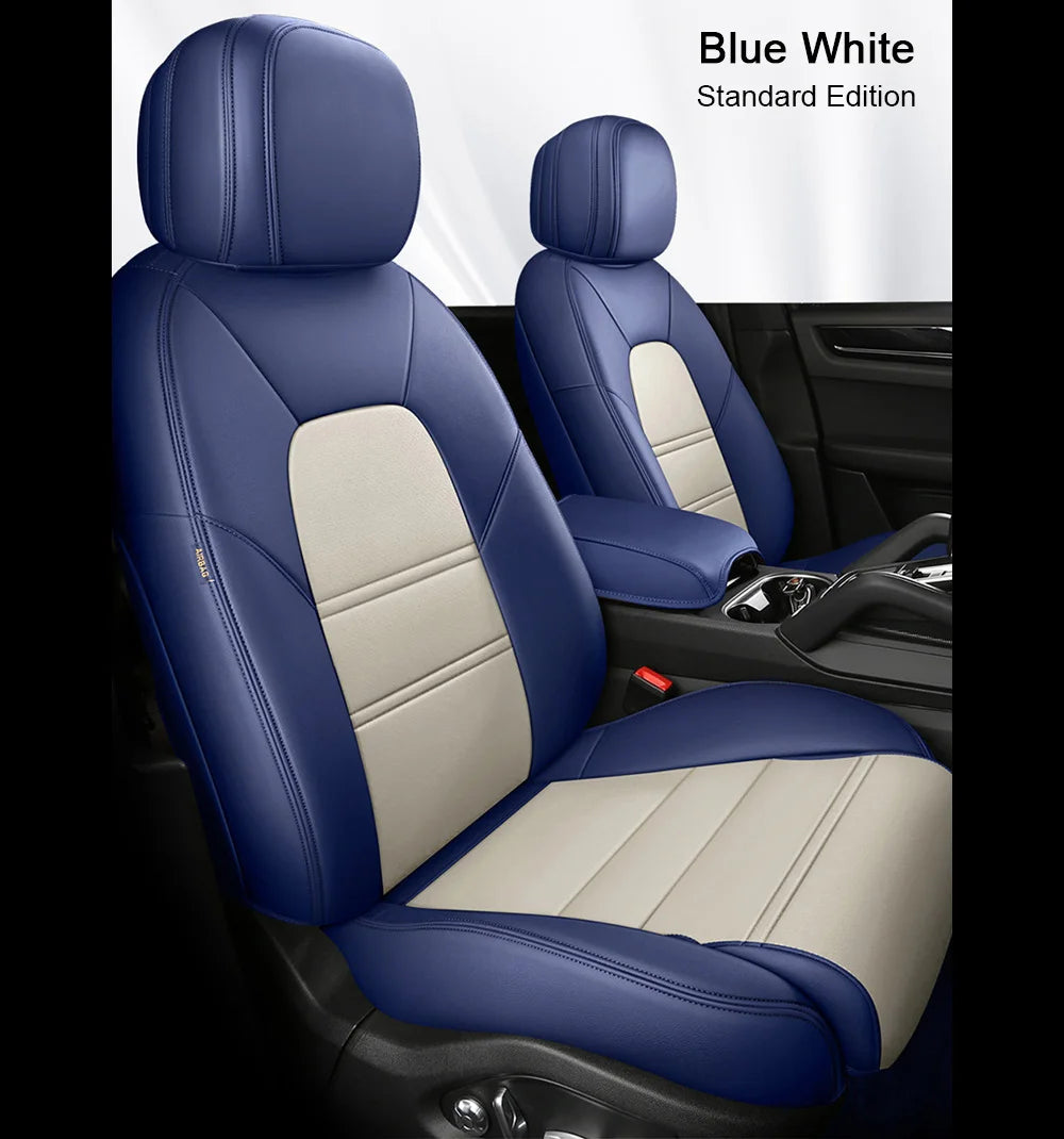 For Land Rover Range Rover Velar 2017 2018 2019 2020 Faux Leather Custom Car Seat Covers Full Set Interior Protector Accessories