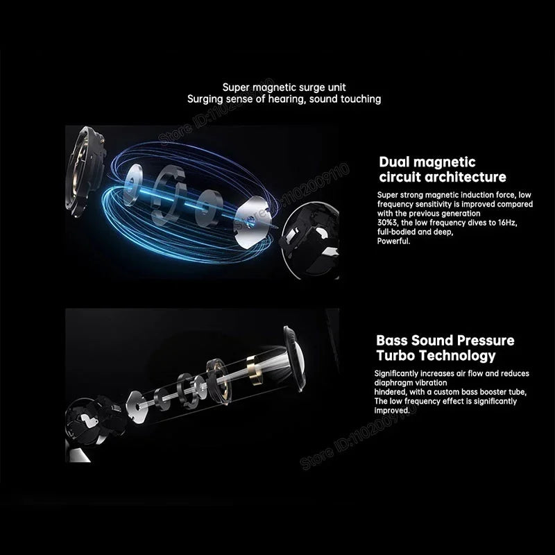 Original Huawei Freebuds 5 Earphones TWS Wireless Bluetooth 5.2 Headphones Active Noise Reduction Earbuds LDAC Hifi IP54 Headset