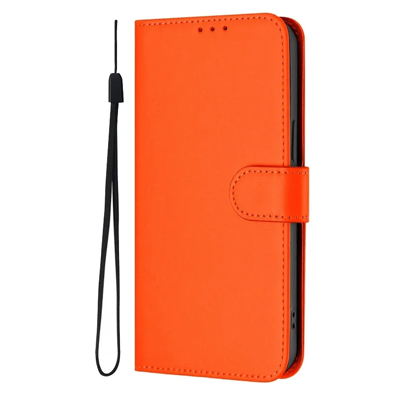 For Funda Tecno Camon 50 Pro 4G Case Candy Solid Color Flip Cover on for Tecno Camon 50 pro 4G CN5c Leather Phone Case Coque