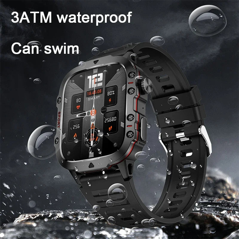 2025 New For Xiaomi Military Smart Watch Men IP68 5ATM Outdoor Sports Fitness Tracker Health Monitor 1.81Inch BT Call Smartwatch
