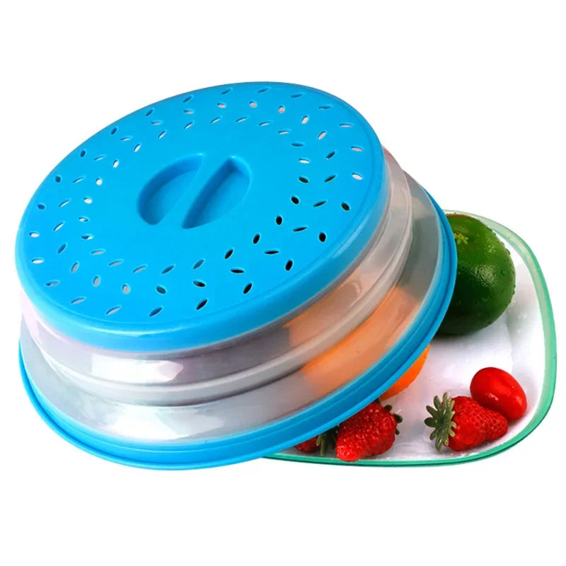 Kitchen Tools Microwave Splatter Cover Heating Folding Cover Fresh-keeping Cover Oil-proof Splash-proof Cover Cooking Lid