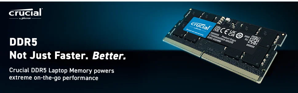 Crucial DDR4 8GB 16GB 3200MHz SODIMM RAM  CL22& DDR5 SODIMM 16GB 32GB 5600MHz CL46 Notebook Memory