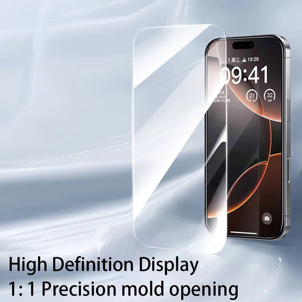 4Pcs Full Cover Tempered Glass For iPhone 16 15 14 13 12 11 Pro Max Mini Screen Protector For iPhone 7 8 Plus X XS Max XR Glass