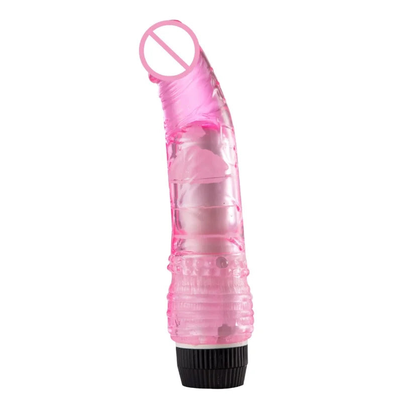 Dildo Vibrator Sex Toy Male Realistic Dildo TPE Jelly Penis Vibrating Vagina Massager Female Clitoral  Stimulation Masturbator