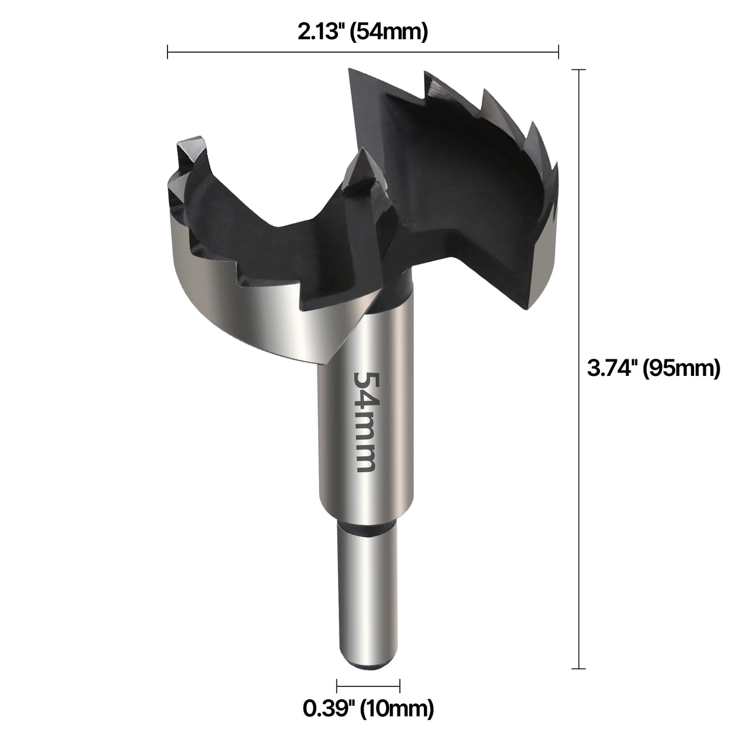 Vearter 1Pc 6mm-100mm Forstner Woodworking Tools Hole Saw Hinge Boring Drill Bits Round Shank High Carbon Steel Cutter