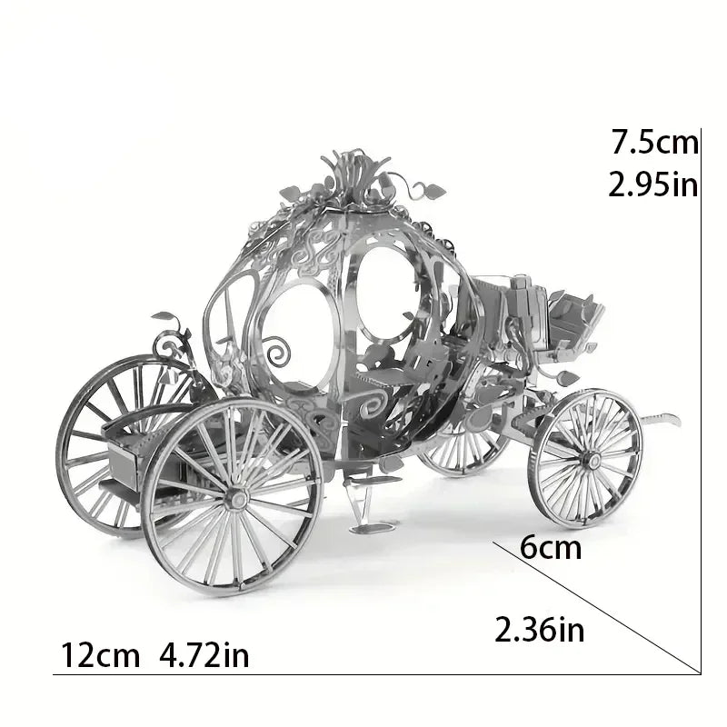 3D Metal Assembly Model World Building Handmade DIY Puzzle Adult Kids Toy Style Gift Fighter Castle Drum Metal Puzzle