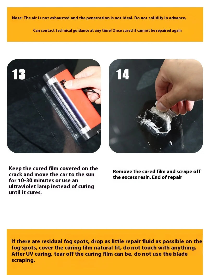 Car Windshield Cracked Repair Tool DIY Car Window Phone Screen Repair Kit Glass Curing Glue Auto Glass Scratch Crack Restore